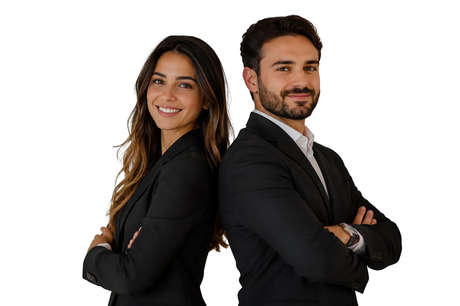 Contadores atendendo clientes de escritório contábil em Campinas